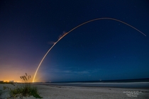 Fridays Delta IV launch as seen from Cocoa Beach FL 