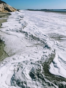 Frozen Sea Foam Maine