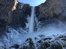 Frozen  Yosemite Valley Bridalveil Falls OC x