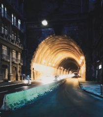 Galleria Laziale tunnel in Naples Italy 