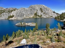 Garnet Lake in the High Sierra Ansel Adams Wilderness Area  x  