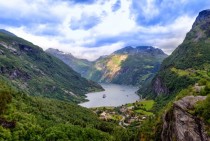 Geiranger fjord in Norway 