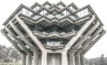 Geisel Library designed by William Pereira built in honor of Dr Seuss 