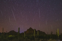 Geminids Meteor Shower from Southern Arizona 
