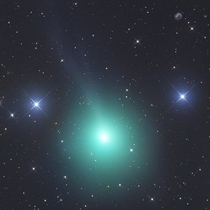 Gerald Rhemann captured this view of the bright green Comet   Y Iwamoto which was rocked by the sun in February  Image credit Gerald Rheman