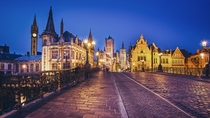 Ghent in the Blue Hour Belgium 