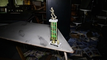 Ghost of a Runner - Forgotten Trophy at an Abandoned Middle School 