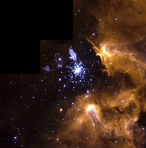 Giant galactic nebula known as NGC  
