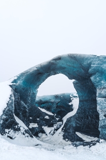 Glacial Arch in Vatnajkull National Park Iceland 