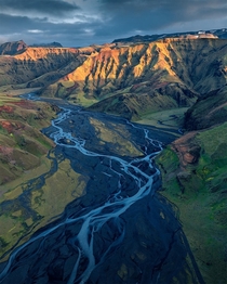 Glacial river in Iceland  IG holysht