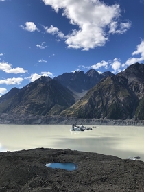 Glacier Lake at AorakiMt Cook National Park NZ March  