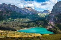 Glacier National Park should also be cheating Heres the unreal color of Grinnell Lake 