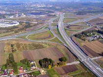 Gliwice-Sonica Interchange  allegedly the biggest interchange in Europe 