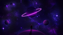 Glowverse Galaxy themed digital painting