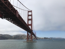 Golden Gate Bridge from Fort Point San Francisco CA  Designed by Strauss Engineering Corp