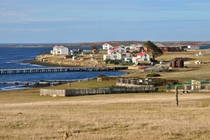 Goose Green a historic settlement on the Falkland Islands 