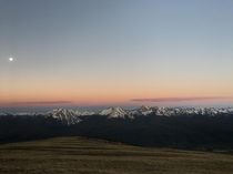 Gore Range at dawn OC 
