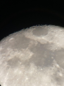 Got a new mm eyepiece and took a picture of the Worm Moon