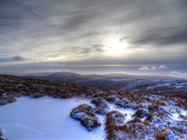 Got pretty cold up there but definitely worth it First snow in wicklow mountains ireland on christmas day 