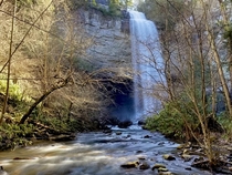 Got the bottom of this gorgeous waterfall -foot  m Fall Creek Falls the highest free-fall waterfall east of the Mississippi River Located in East TN OCx