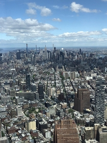Got the chance to go to the top of the One World Trade Center back in May Got this Awesome photo