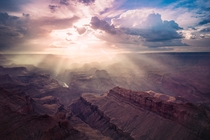 Grand Canyon Sunrays  by Tom Anderson