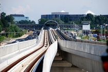 Greensboro station on Washington DCs brand new Metrorail Silver Line 