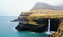 Gsadalur settlement Faroe Islands Denmark 