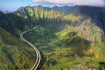 H- Interstate highway Oahu - aerial 