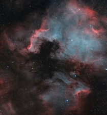 h x mosaic of the North America Nebula in HOO