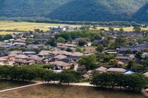 Hahoe one of the most traditional villages in South Korea and a World Heritage Site 