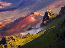 Haleakal - a massive dormant shield volcano on the Hawaiian island Maui photo by RJ Bridges 