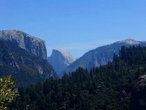 Half Dome framed in the distance 