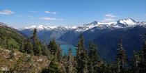 Half Note Trail in Whistler has opened for the summer and has a stunning backdrop 