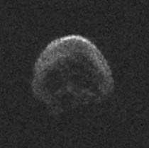 Halloween is ending This is a skull shaped dead comet pictured by NASA which flew past Earth