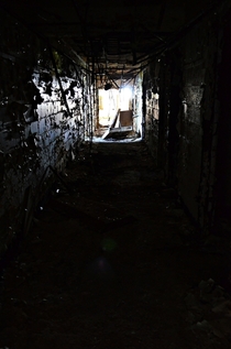 Hallway in abandoned asylum Connecticut