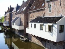Hanging kitchens in Appingedam the Netherlands 