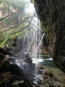 Hanging Lake in Glenwood Springs CO from a different side   x 