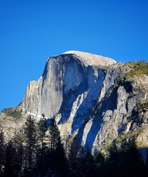 Hard to capture the enormity of Half Dome but I tried Yosemite National Park CA USA  x