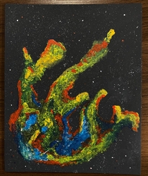 Havent had a chance to photograph any nebulae due to weather so I painted my own