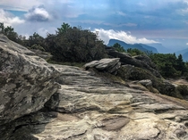 Hawksbill trail in The Linville Gorge Wilderness 
