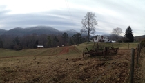 Haywood County NC farm in January 