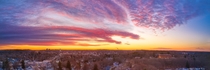 HDR panorama from Worcester MA this morning