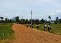 Heading home from school - Kep Cambodia 