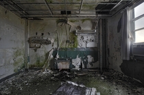 Heavily Decay Patient Room Inside the Abandoned St Josephs Hospital in Parry Sound Ontario 