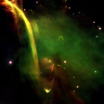 Herbig-Haro   Huge Beautiful Example Of A Collimated Gas Jet Streaking Across The Sky