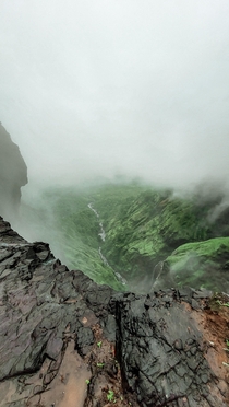 Heres a valley w fog  rain from Malshej ghat India for Earth Lovers OC - 