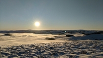 Heriot Scotland snow sunset  x