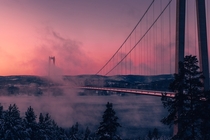 Hgakustenbron  Sweden in the pink and the clouds -By Anders Jildn Simply gorgeous 