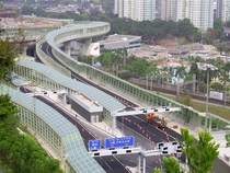 Highway noise barriers Hong Kong 